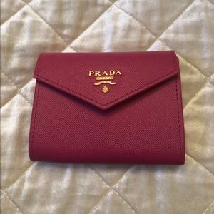 Prada Saffiano Card/Coin case 100% Authentic